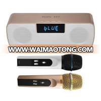 Wireless Mini Karaoke Blue tooth Handheld Mic Portable Speaker Best Mobile Microphone